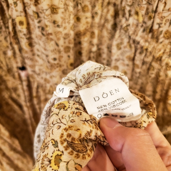 Doen Grasse Dress Jaipur Mustard Size M - Picture 5 of 7